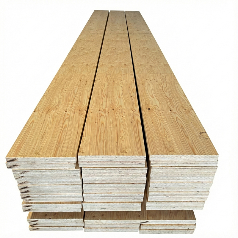 Radiant pine beams (LVL, fumigation-free) and F11 grade timber for construction, up to 9.5 meters in length, custom sizes available. Detail View