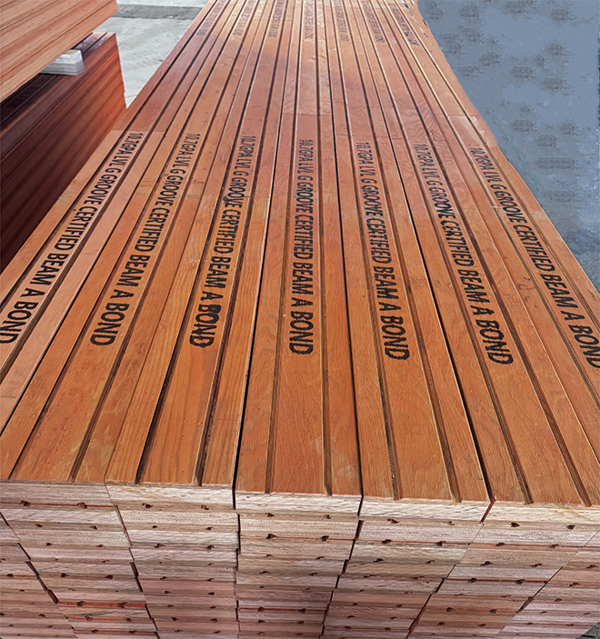 Grooved LVL Beam Detail View