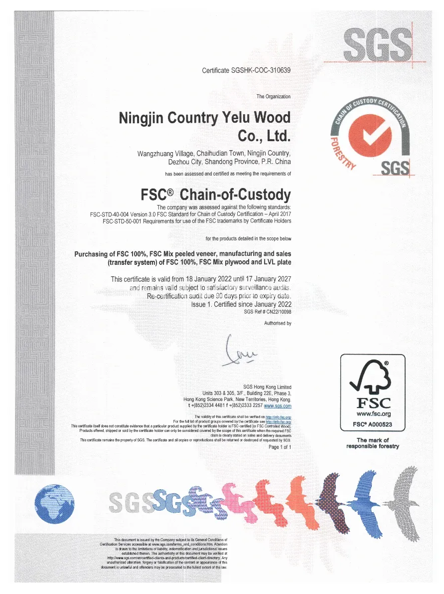 FSC Certificate
