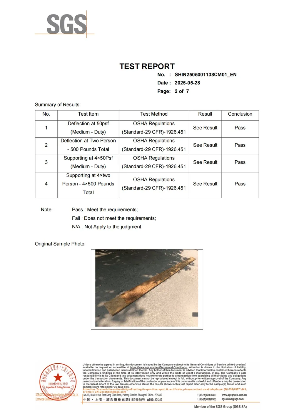 OSHA2 Certificate